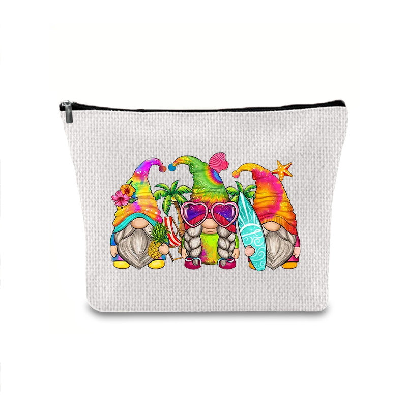Printing Buggy Large Capacity Simple Zipper Makeup Bag