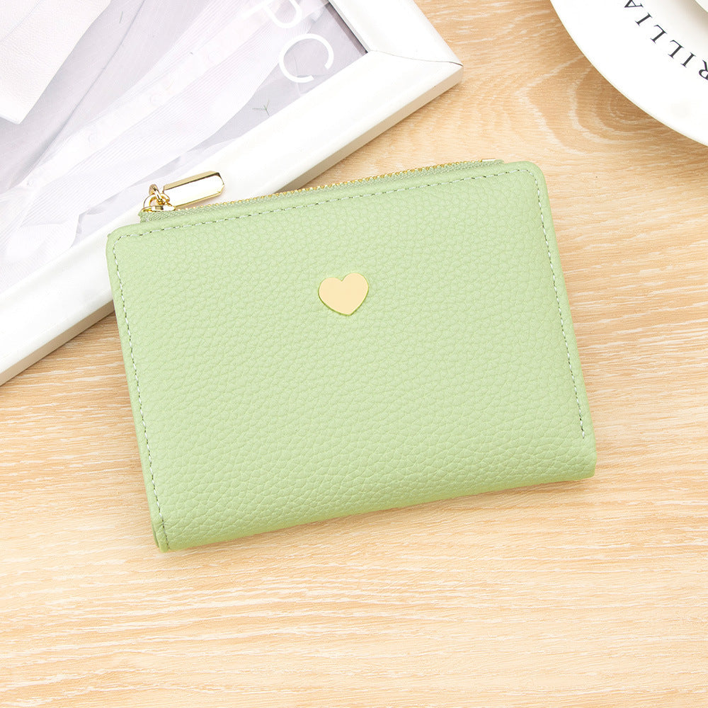 Women's Short Love Cute Lychee Pattern 2 Coin Purses