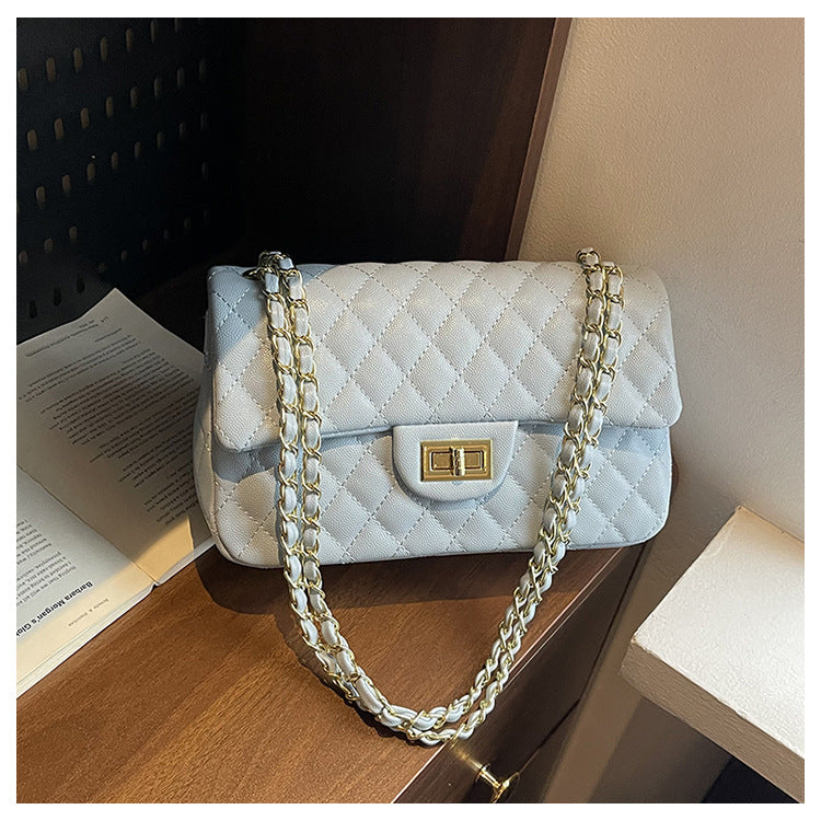 Women's Fashion Chain One Korean Diamond Embroidery Shoulder Bags