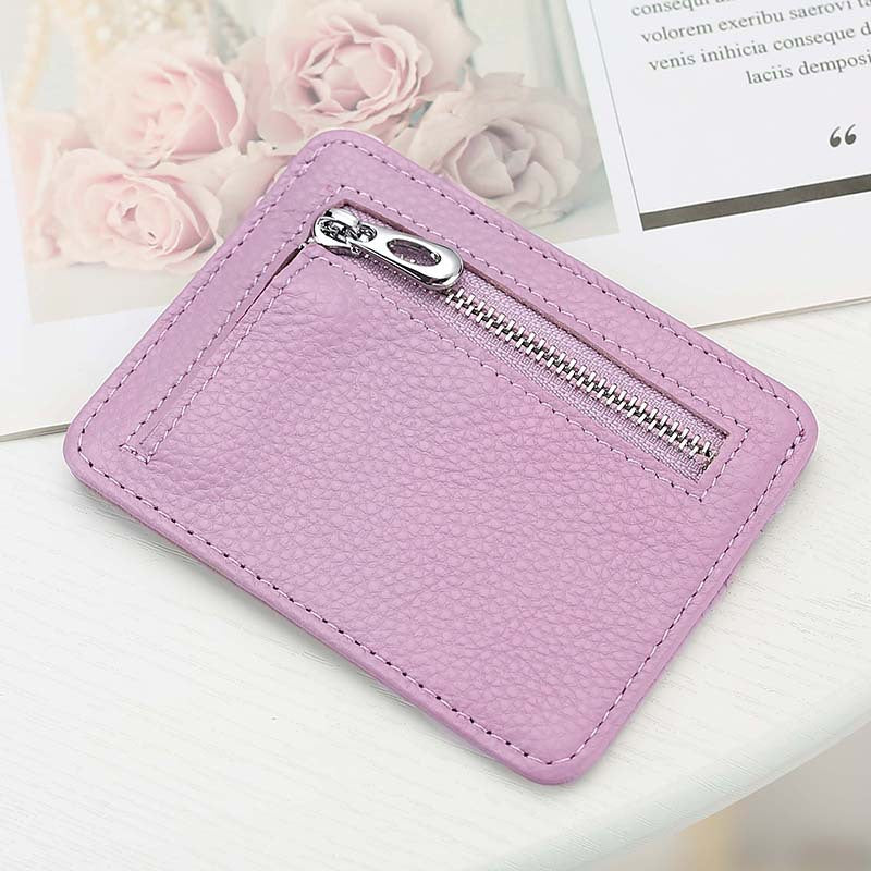 Women's & Men's & Zipper Document Multiple Slots Bank Card Holder