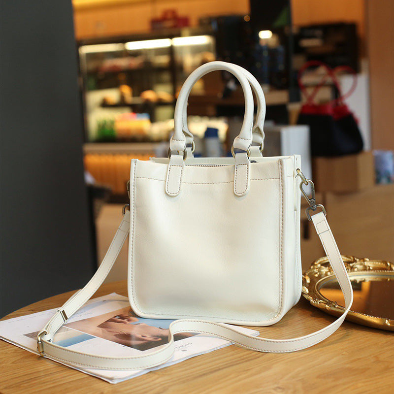 Comfortable Women's Portable Cowhide Niche Commuter Women's Shoulder Bag