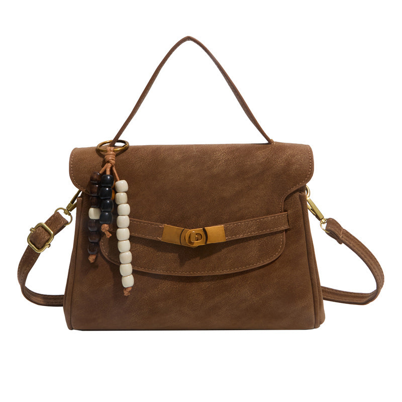 Women's Deerskin Veet Fashionable Retro Winter Texture Western Style Light Luxury Women's Shoulder Bag