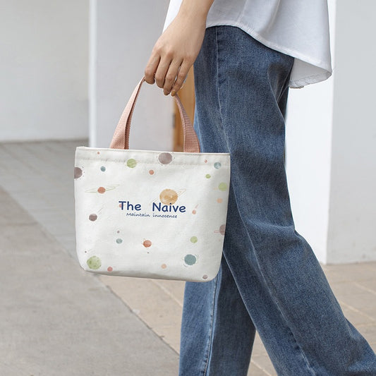 Popular Canvas Female Niche Portable Lady's Handbags