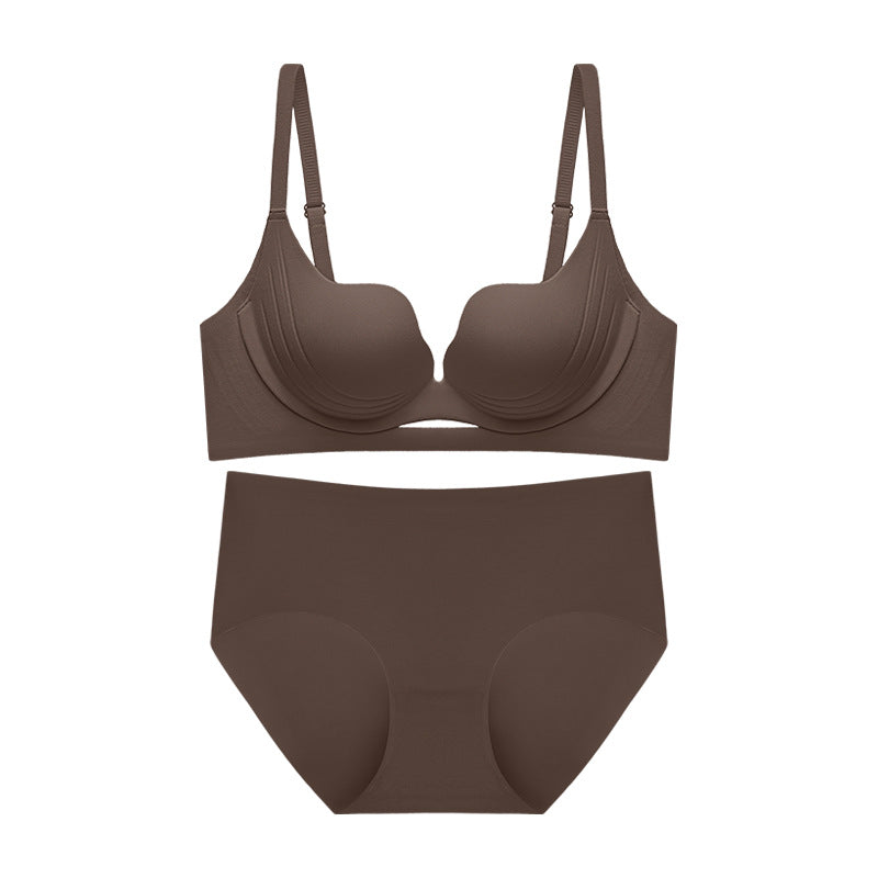 Women's Small Breast Push Up Underwear Petal Bras