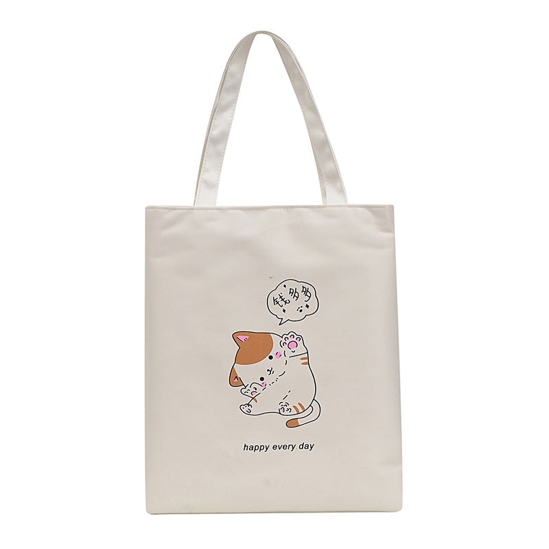 Women's Canvas Creative Korean Artistic Tuition Handbags