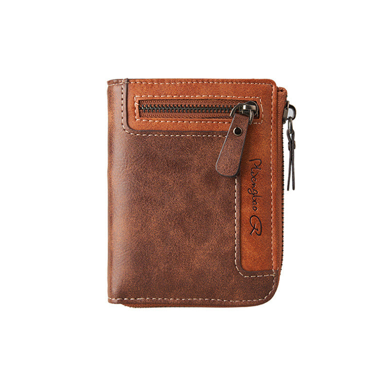 Men's Vertical Business Multifunction Large Capacity Retro Men's Wallet