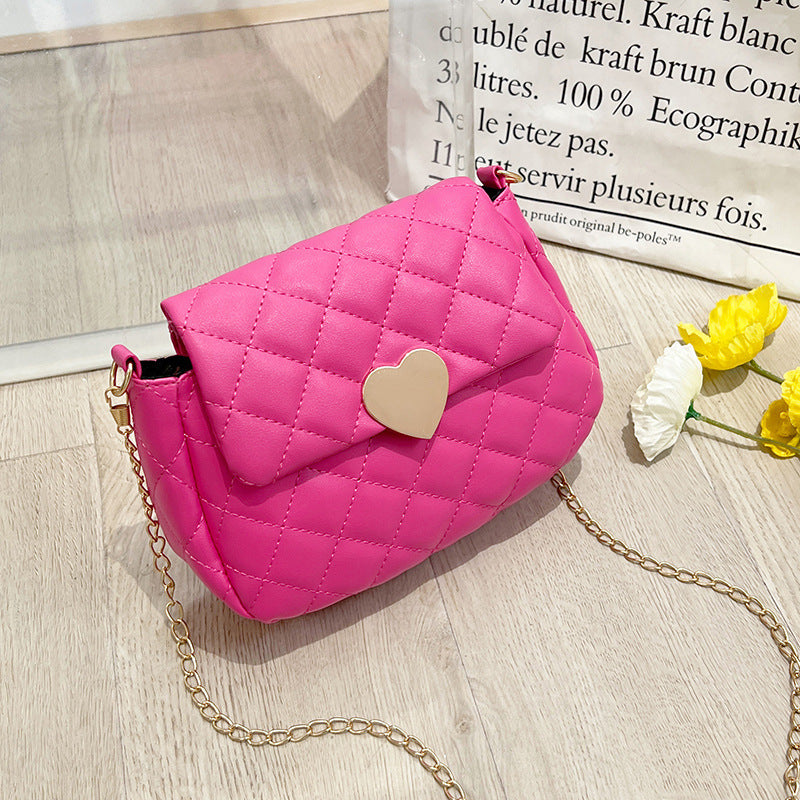 Beautiful Trendy Fashion Rhombus Love Chain Women's Messenger Bag