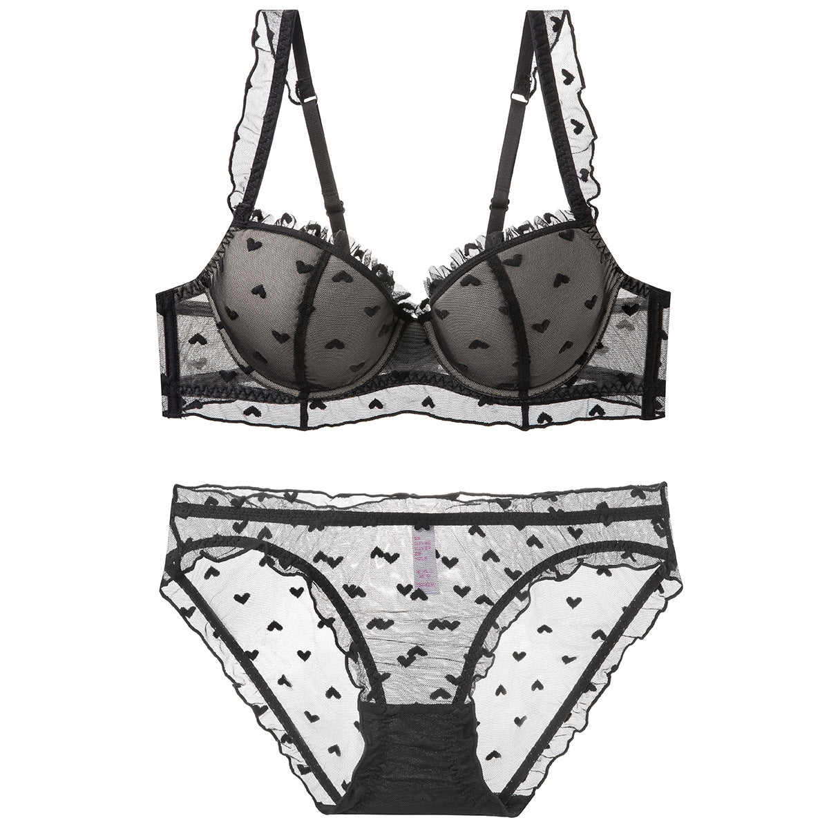 Thin Lace Soft Steel Ring Suit Big Lingerie Sets