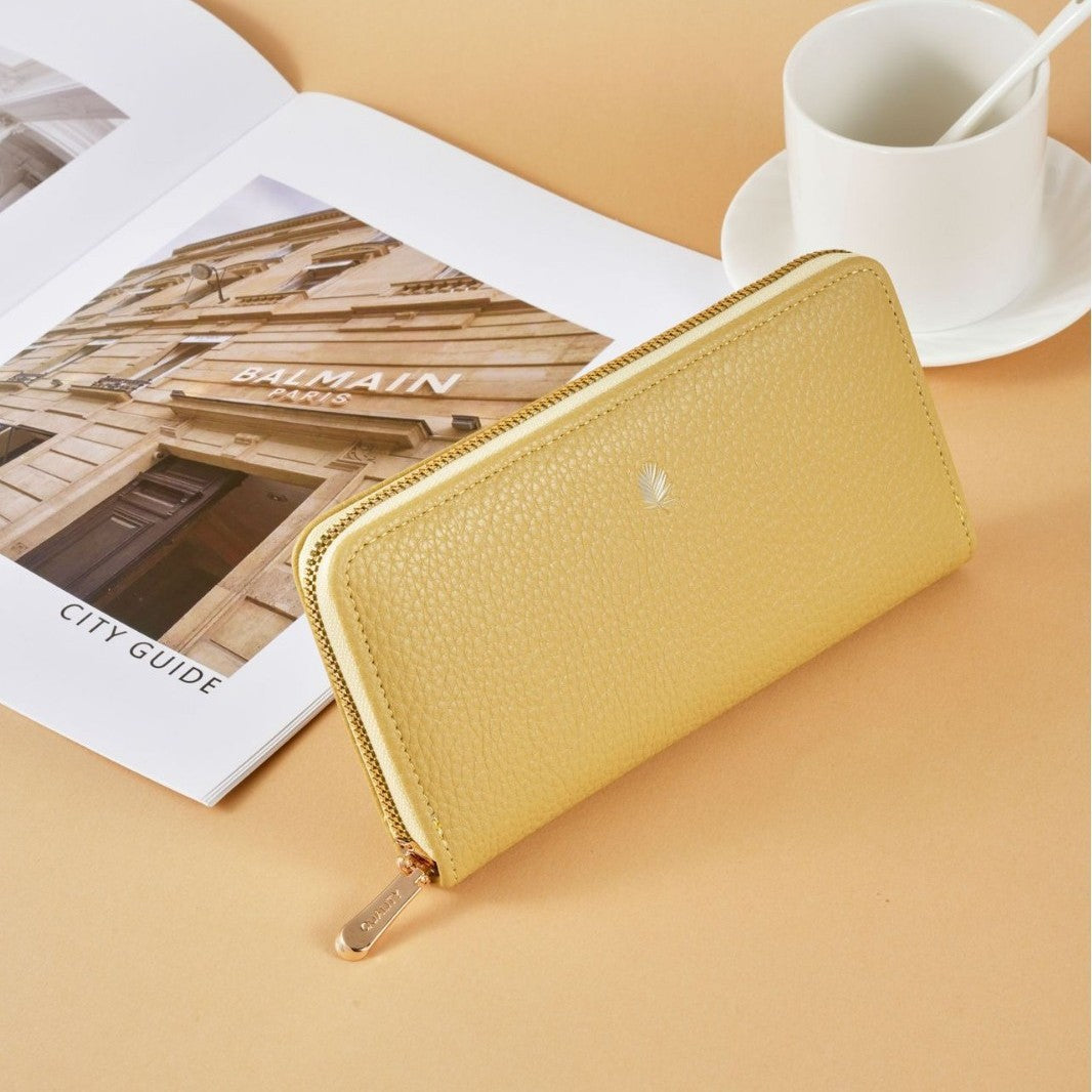 Women's Lychee Pattern Solid Color Fashion Simple Large Capacity Ladies Wallet