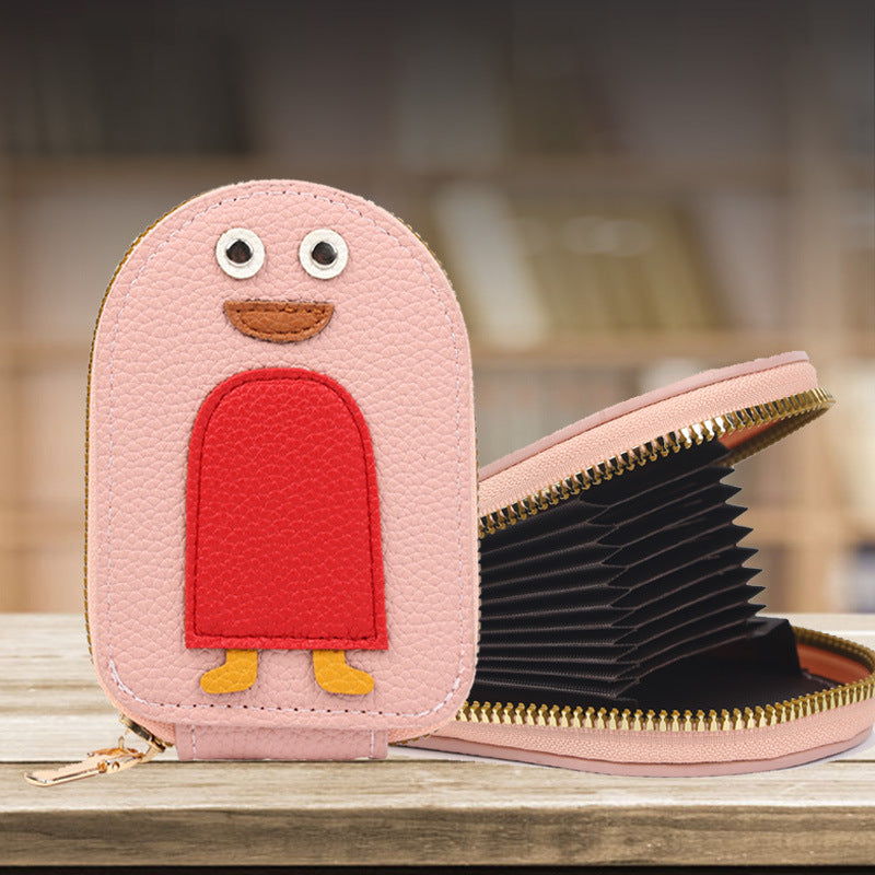 Trendy Penguin Expanding Storage Fashion Style Card Holder