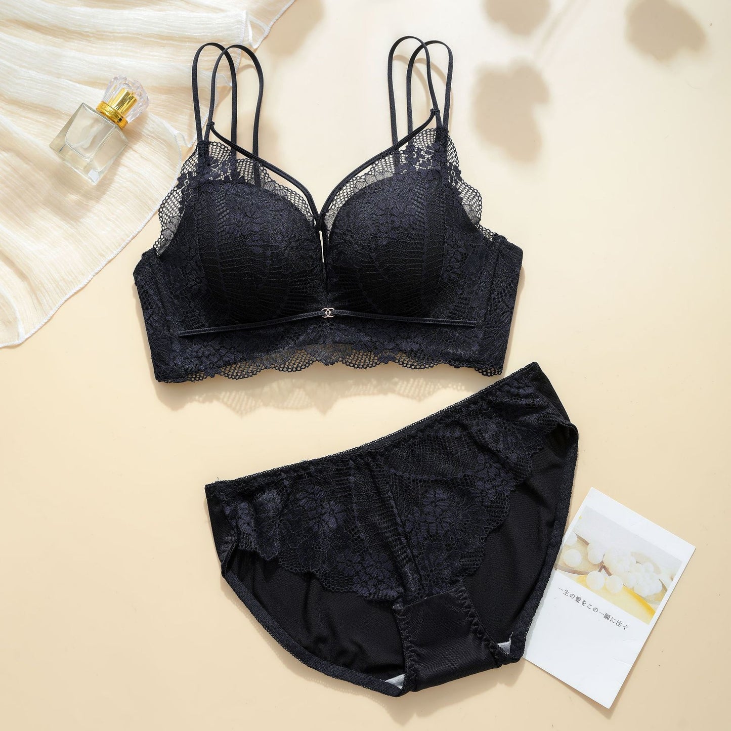 Full Support Padded Small Chest Push Up Flat Special Lingerie Sets