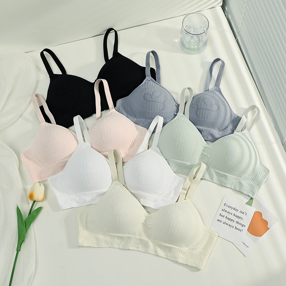 High School Fixed Sweet Underwear Female Everyday Bras