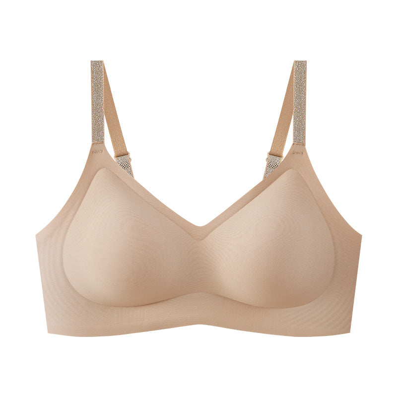 Camellia Shining Fragrance Seamless Small Breasts Everyday Bras