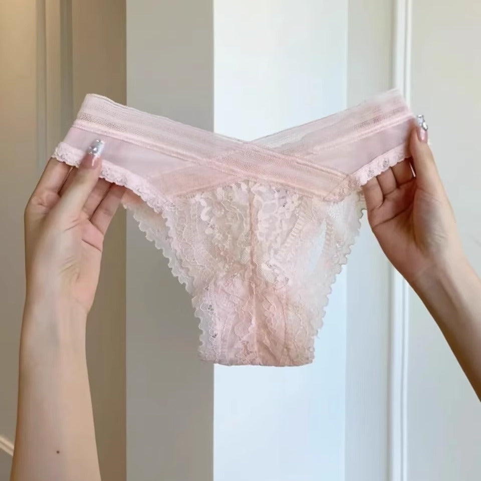 Women's Underwear Cotton Traceless Ventilation Thin Summer Ladies Mid Panties