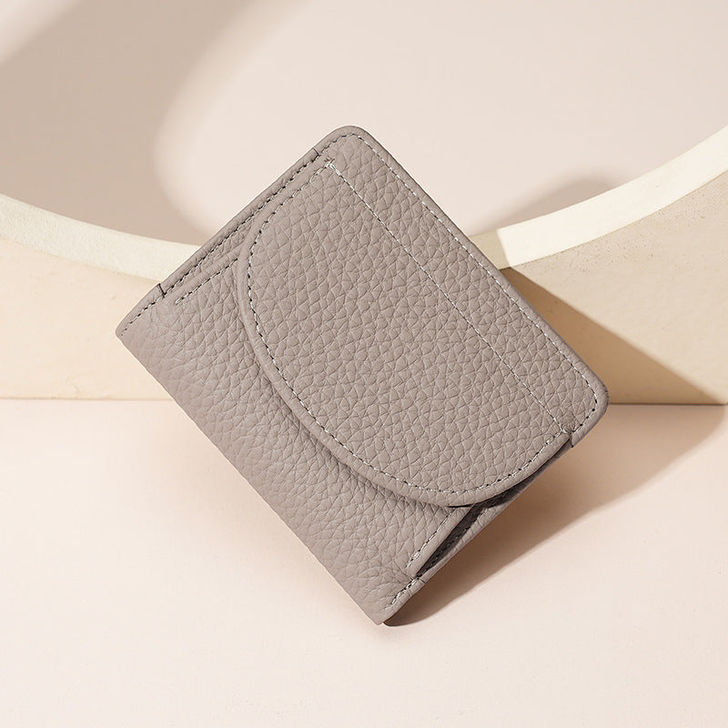 Pretty Women's Genuine Leather Swiping Mini Ladies Wallet