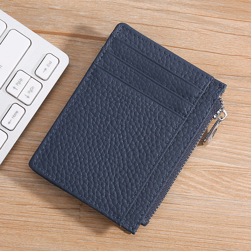 Women's & Men's & Leather Bus Credit Document License Card Holder