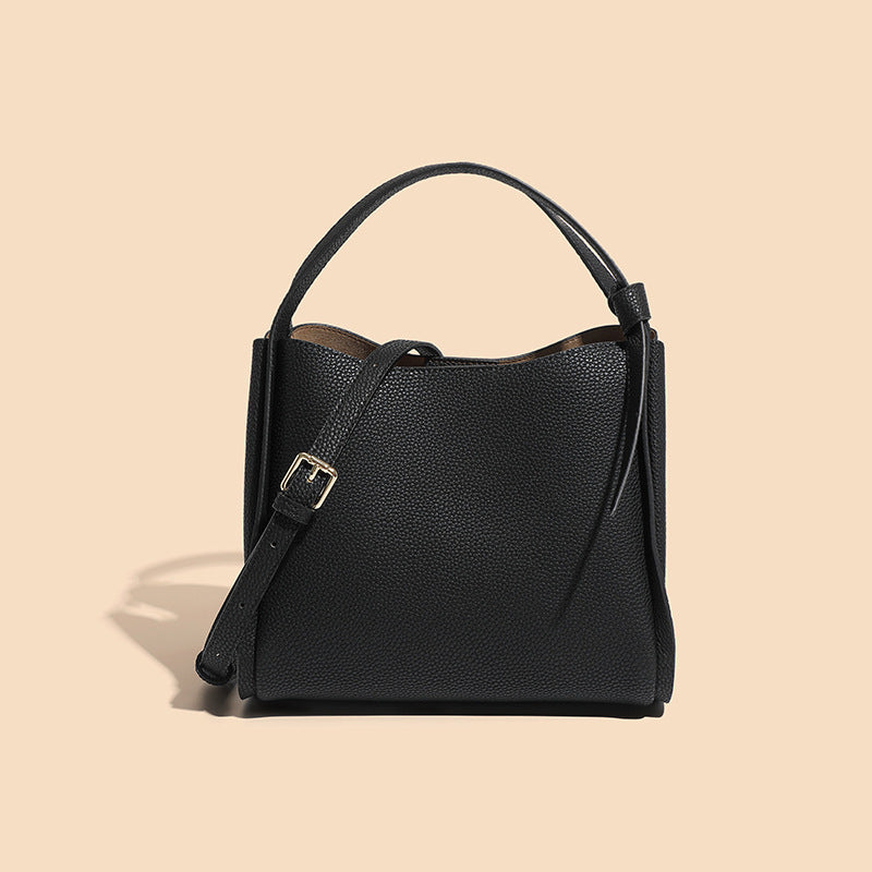 Durable Women's Leather High-grade Simple Portable Handbags