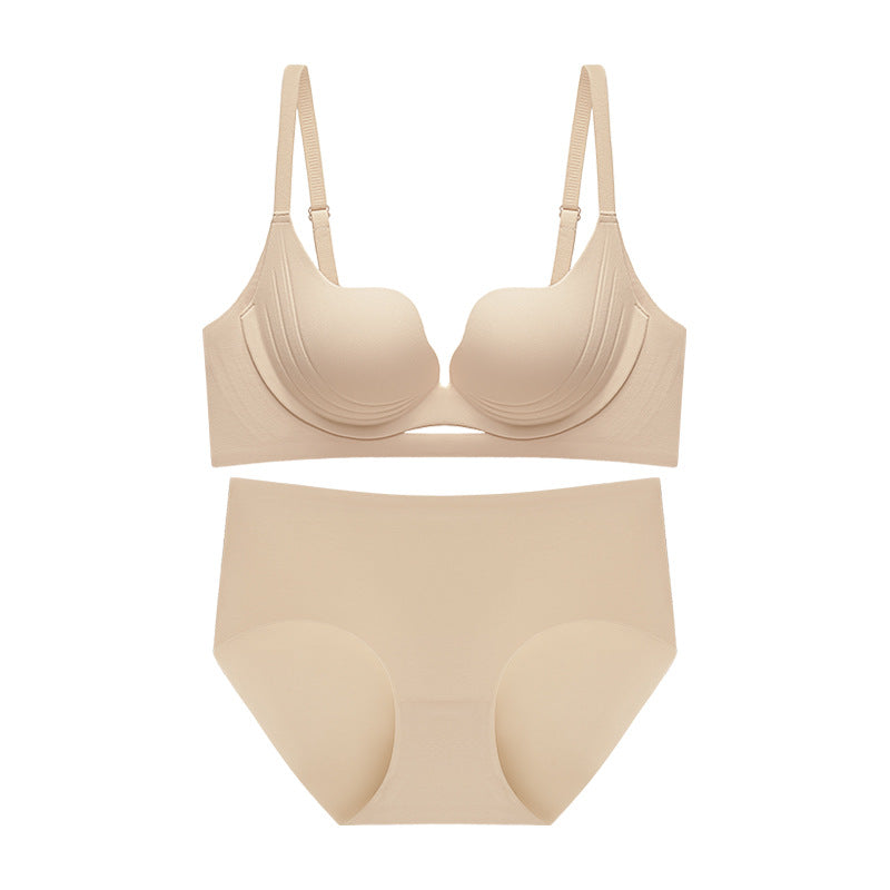 Women's Small Breast Push Up Underwear Petal Bras