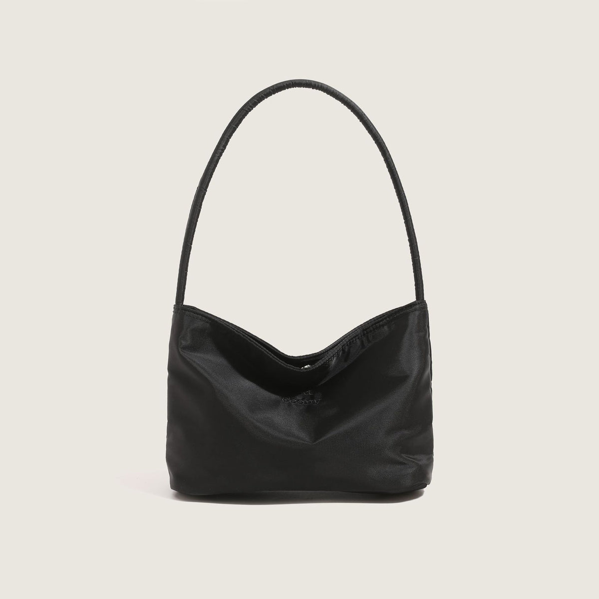 Women's Simple Nylon Embroidery Underarm Lightweight Gentle Solid Bags