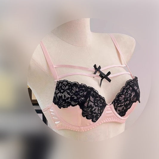 Chest Pad Soft Steel Ring Lace Lingerie Sets
