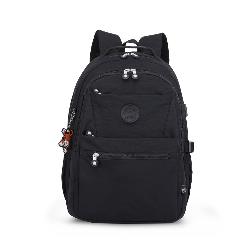 Soft Surface Zipper Neutral Interlayer Computer Backpacks