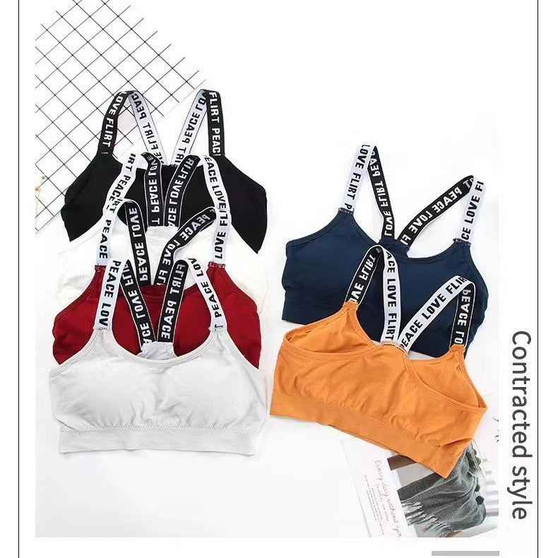 Women's Strap Tube Top Wrapped Chest Yoga Outer Wear Without Tanks Camis