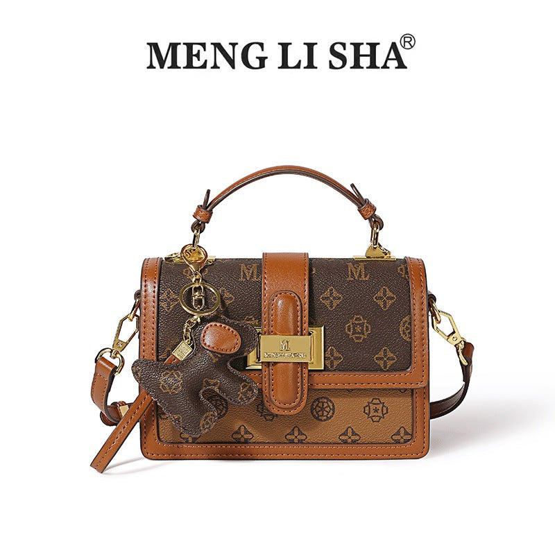 Women's High-grade Presbyopic Printing Color Contrast Commute Women's Messenger Bag