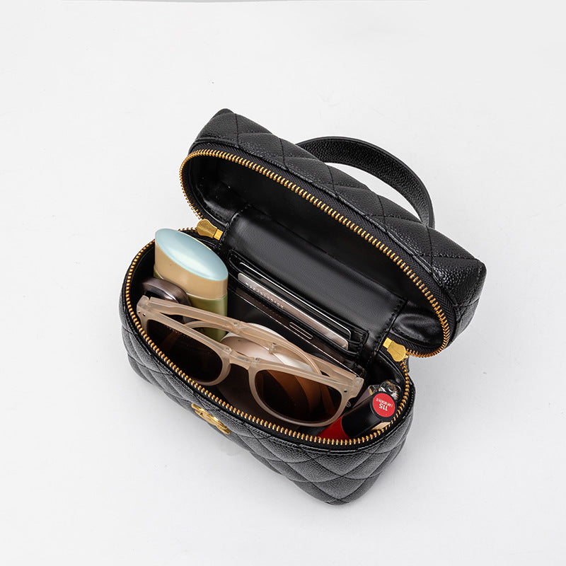 Women's Genuine Leather Classic Style Rhombus Chain Women's Shoulder Bag