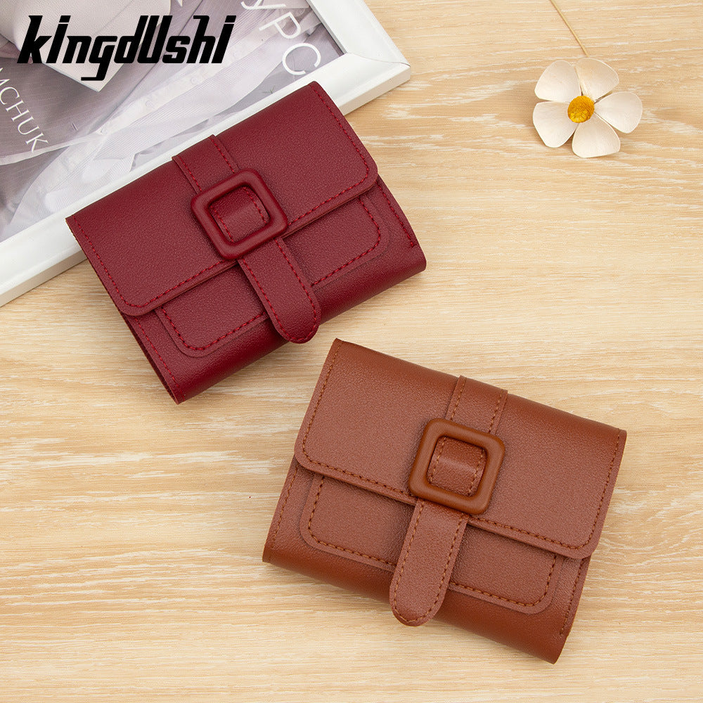 Women's Short Solid Color Summer High Sense Coin Purses