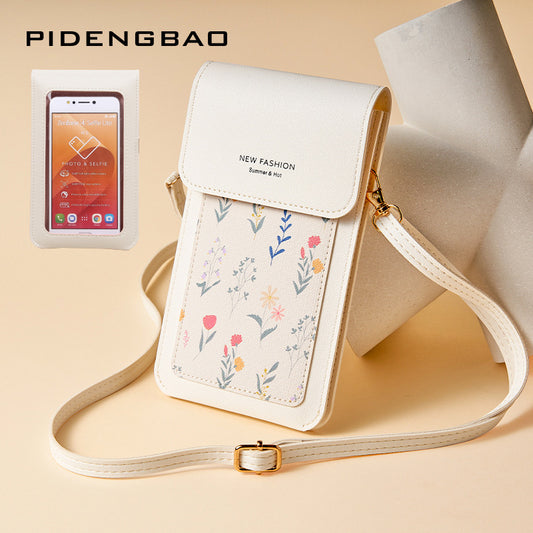 Stylish Touch Screen Thin Printed Mini Bags