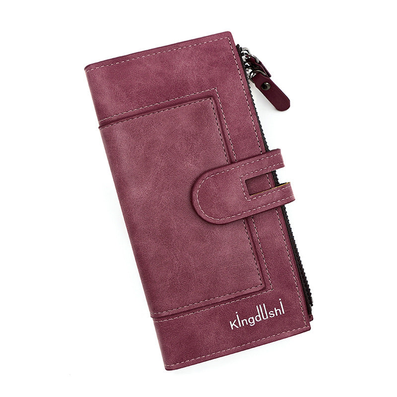 Women's Zipper Hasp Large Capacity Multiple Slots Pocket Ladies Wallet
