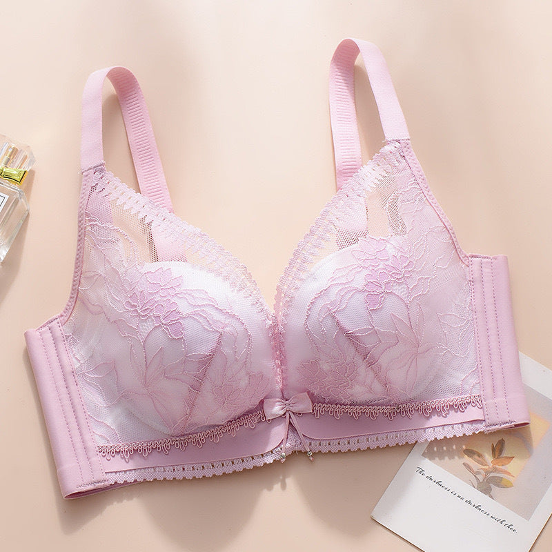 Women's Up Breast Holding Adjustable Large Sexy Lace Bras