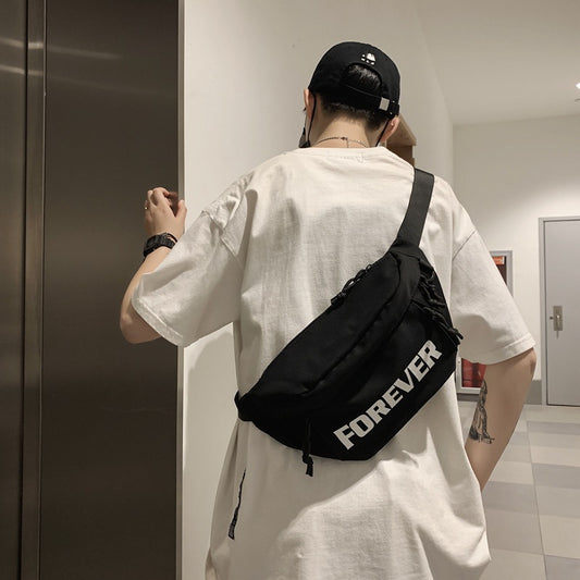 Women's & Men's & Letter Waterproof Large Capacity Fashion Men's Waist Packs