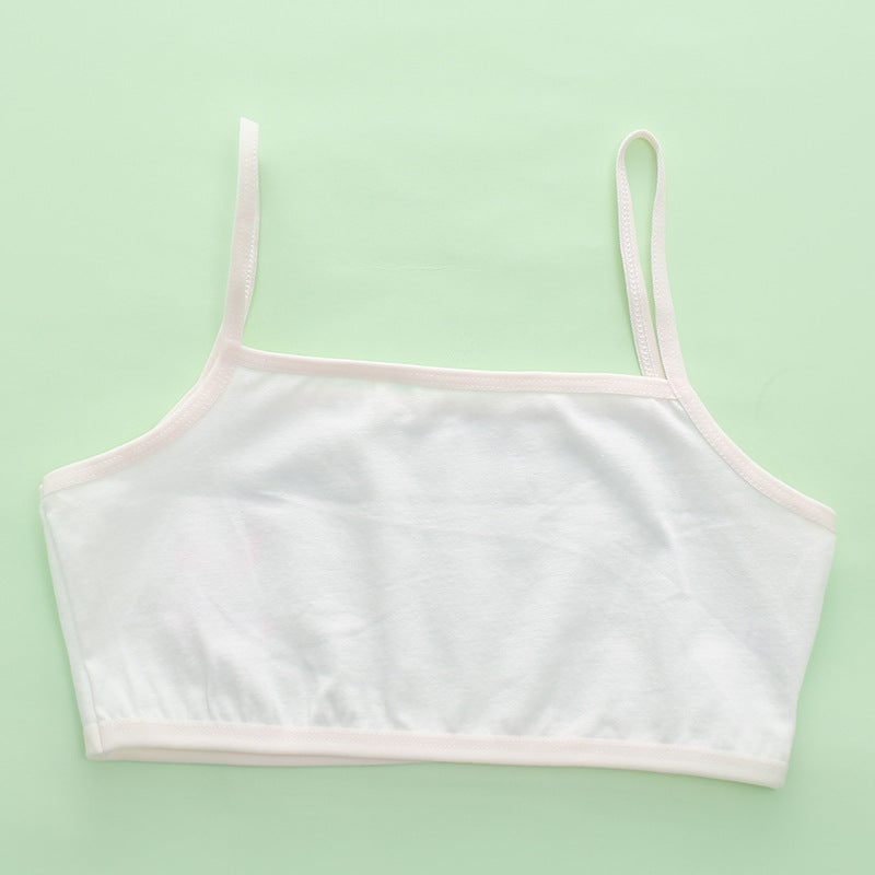 Cropped Primary School Sling Cartoon Purified Cotton Bras
