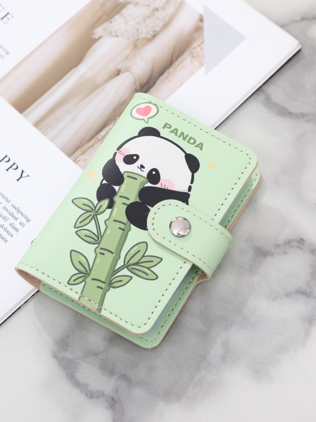 Pattern Female Compact Large Capacity Transparent Card Holder