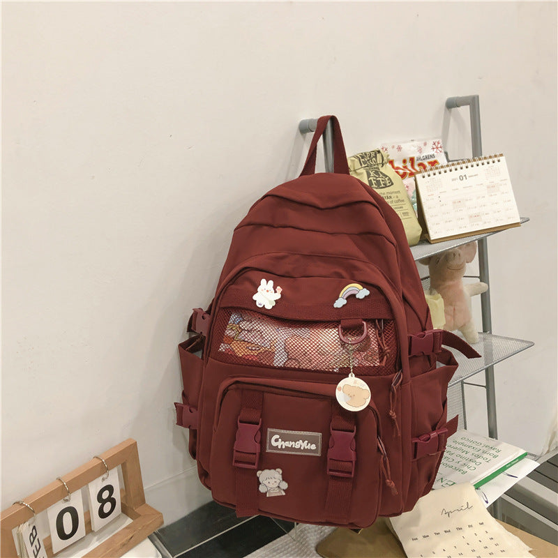 Women's Summer Unisex Korean Style College Backpacks