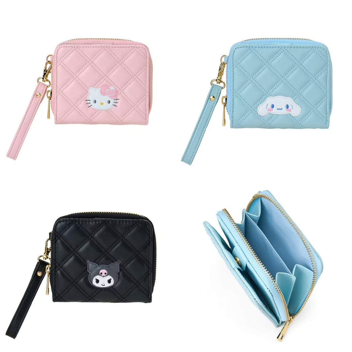 Cartoon Quilted Short Paper Money Clow Purses