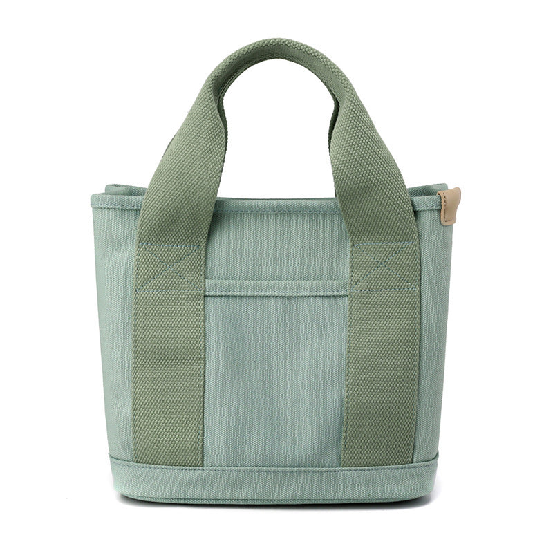 Women's Large Capacity Canvas Trendy Versatile Lunch Handbags