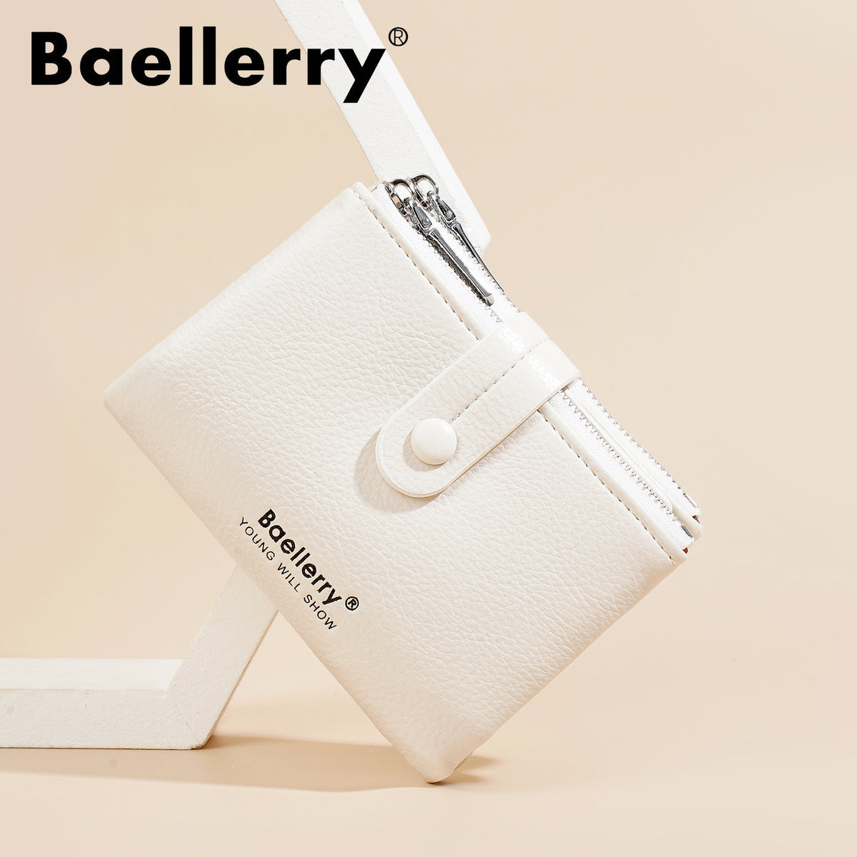 Women's Zipper Multiple Slots Large Capacity Short Ladies Wallet