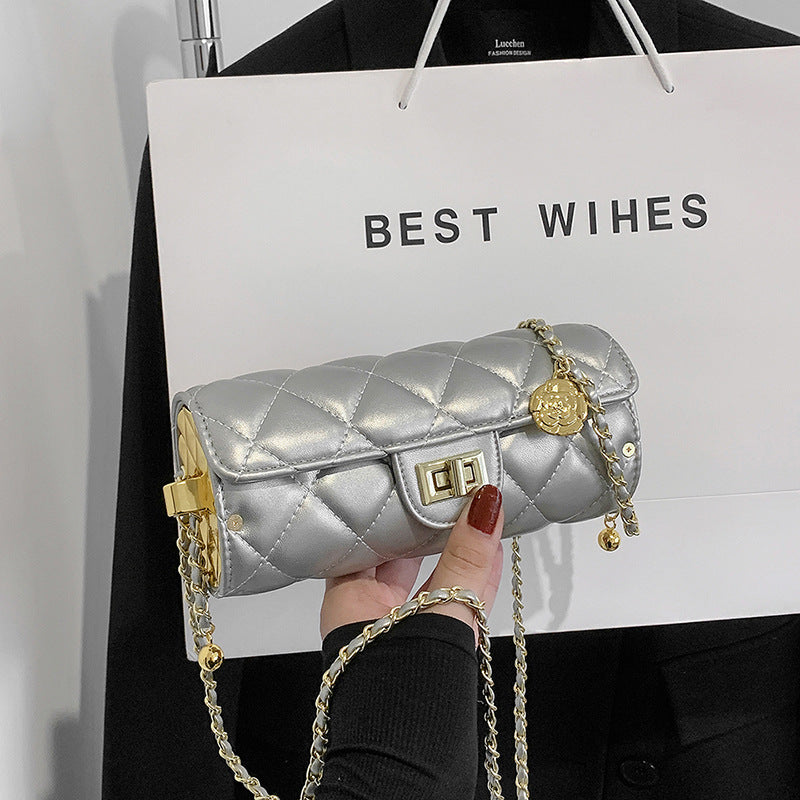 Classic Style Round Cylindrical Mini Versatile Phone Bags