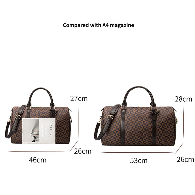 Women's Short-distance Portable Large Capacity Business Printing Boston Travel Bags