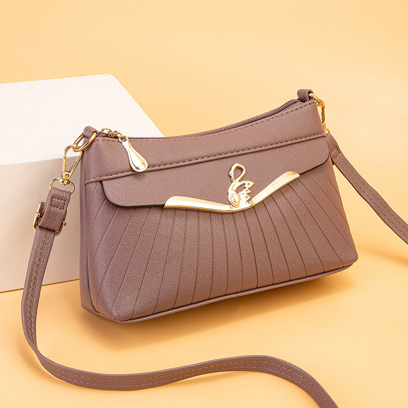 Mom Trendy People Shopping Soft Leather Handbags