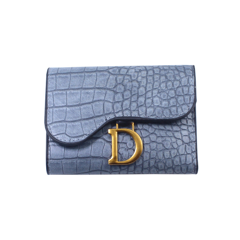 Women's Fashion Crocodile Pattern Large Capacity Multiple Ladies Wallets