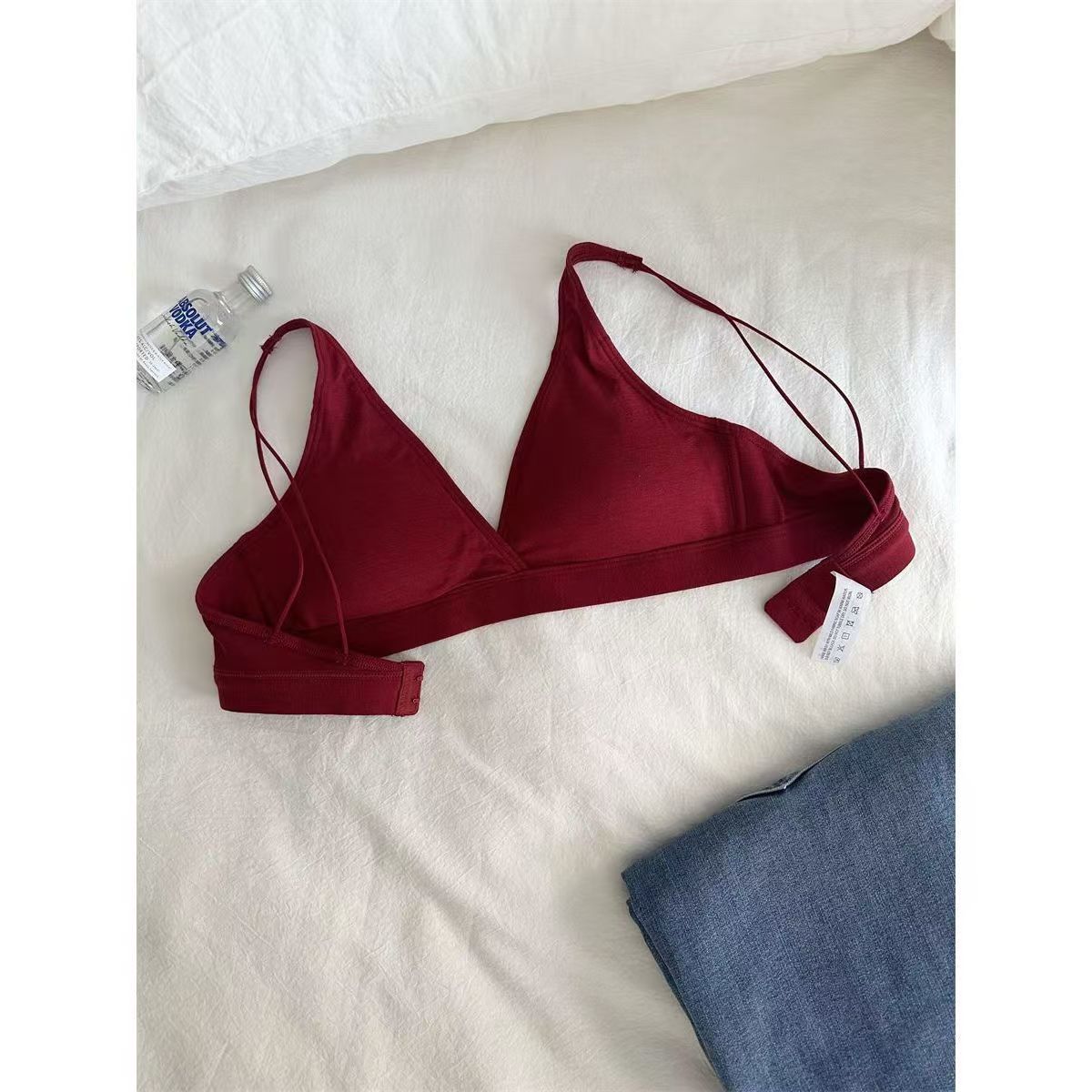 Small Comfortable Wireless Not Empty Flat Special Thin Nude Lingerie Sets