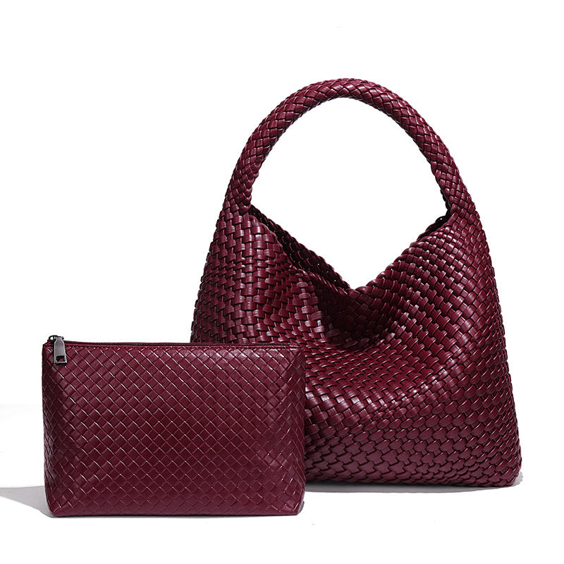 Women's Hand-woven Fashion Portable Korean Style Large Capacity Women's Shoulder Bag