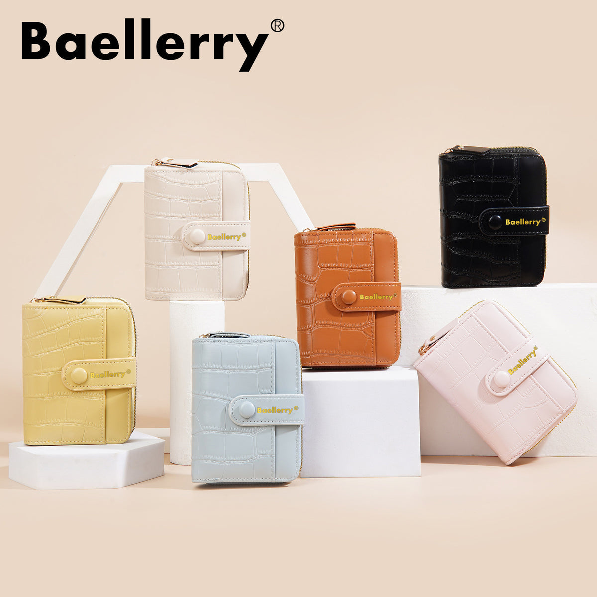 Women's Short Fashion Zipper Niche Stone Pattern Ladies Wallet