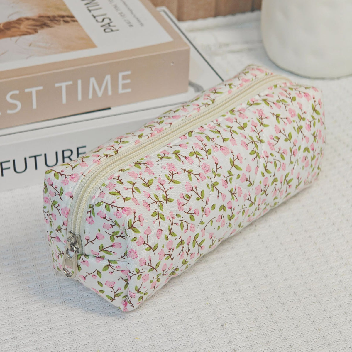 Wind Large Capacity Fabric Bow Printing Buggy Minority Simple Stationery Bags