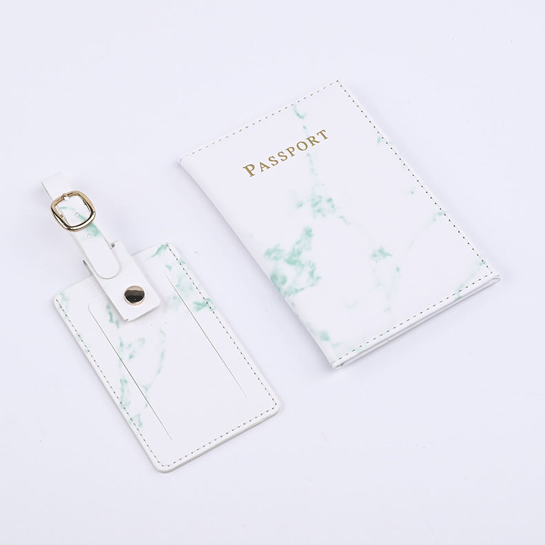 Source Marbling Passport Cover Boarding Pass Card Holder