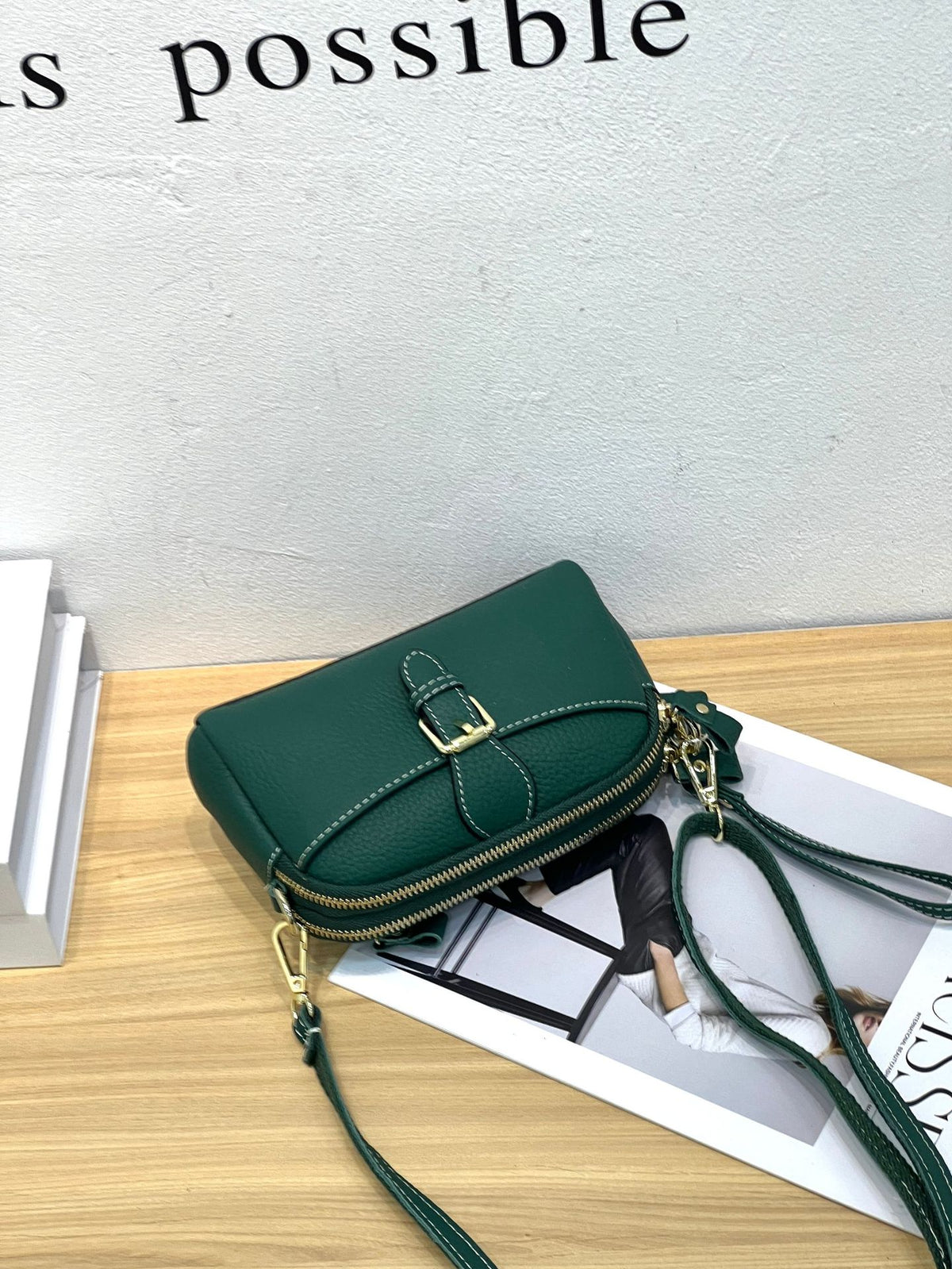 Women's Broadcast First Layer Cowhide Lady's Cute Women's Shoulder Bag