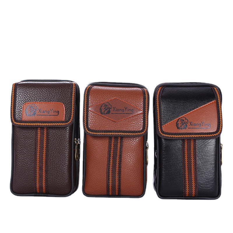 Men's Multifunctional Change Business Mobile Wear Vertical Men's Waist Packs